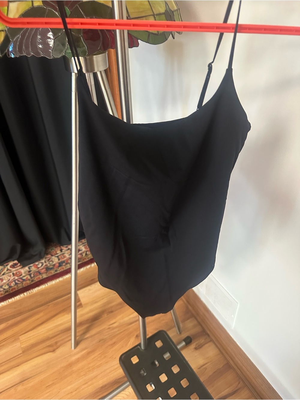 Aritzia Black Spaghetti Strap Bodysuit